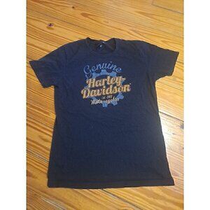 Harley Davidson Ladies Women’s Small Short Sleeve Tee Black Sparkle Bling